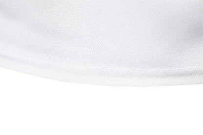 Men's Embroidered Deer Contrast V-Neck Polo Shirt - 2025 Summer Slim-Fit Casual Top | PL7002