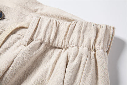 Men's Linen-Cotton Casual Trousers - 2025 Spring Slim-Fit Anti-Wrinkle Pants | PM1203