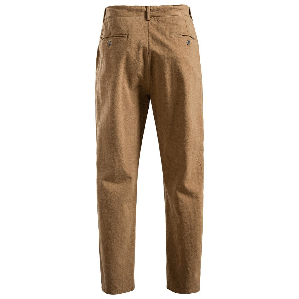 Men's Linen-Cotton Casual Trousers - 2025 Spring Slim-Fit Anti-Wrinkle Pants | PM1203