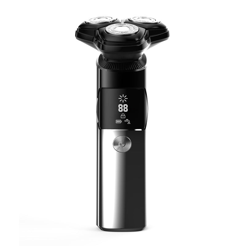 Tri Rotor Razor PRITECH Triple Rotary Electric Shaver 1200mAh Rechargeable Beard Razor ...