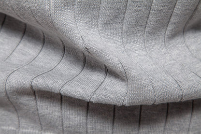 Men’s V-Neck Color-Trim Knit Cardigan – Casual Loose-Fit Buttoned Sweater for Autumn | SW199