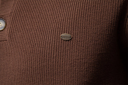 Men’s High-Neck Zip Cardigan Sweater – Solid Color Knit Pullover, Business Casual Warm Winter Jacket for Men | SW833