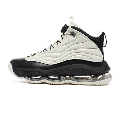 Men’s High-Top Basketball Shoes with Rotating Strap & Air Cushion – Street Sport Sneakers | A329