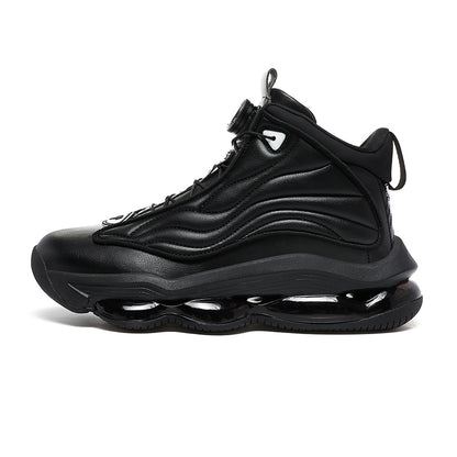 Men’s High-Top Basketball Shoes with Rotating Strap & Air Cushion – Street Sport Sneakers | A329