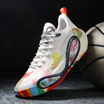 Men’s High-Grip Basketball Sneakers – Youth Street Sport Shoes with Durable Rubber Sole | 8506