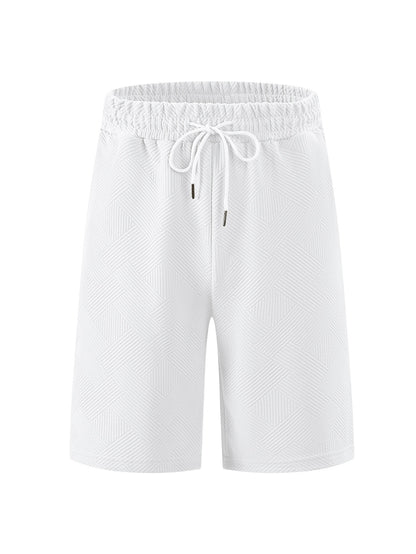 Men's Heavyweight Jacquard Streetwear Shorts - Summer Hip-Hop Casual Collection | YLG-12