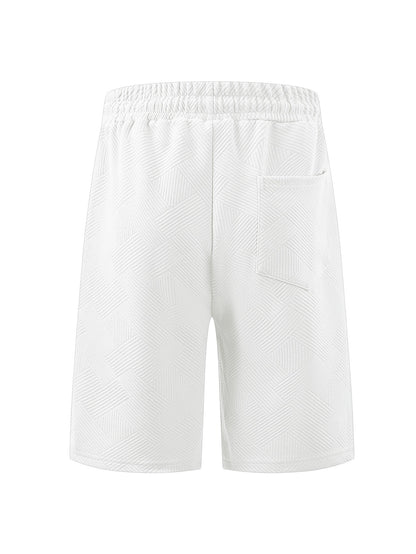 Men's Heavyweight Jacquard Streetwear Shorts - Summer Hip-Hop Casual Collection | YLG-12