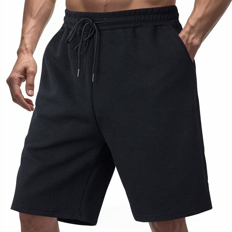 Men's Heavyweight Jacquard Streetwear Shorts - Summer Hip-Hop Casual Collection | YLG-12