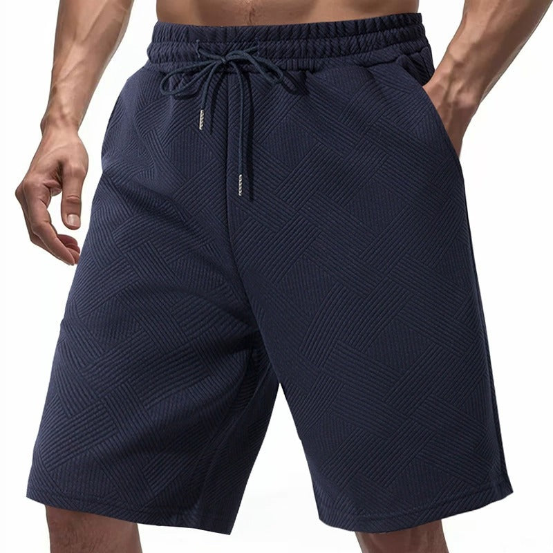 Men's Heavyweight Jacquard Streetwear Shorts - Summer Hip-Hop Casual Collection | YLG-12