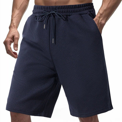 Men's Heavyweight Jacquard Streetwear Shorts - Summer Hip-Hop Casual Collection | YLG-12