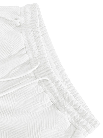 Men's Heavyweight Jacquard Streetwear Shorts - Summer Hip-Hop Casual Collection | YLG-12