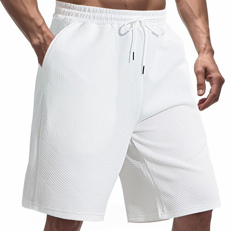 Men's Heavyweight Jacquard Streetwear Shorts - Summer Hip-Hop Casual Collection | YLG-12