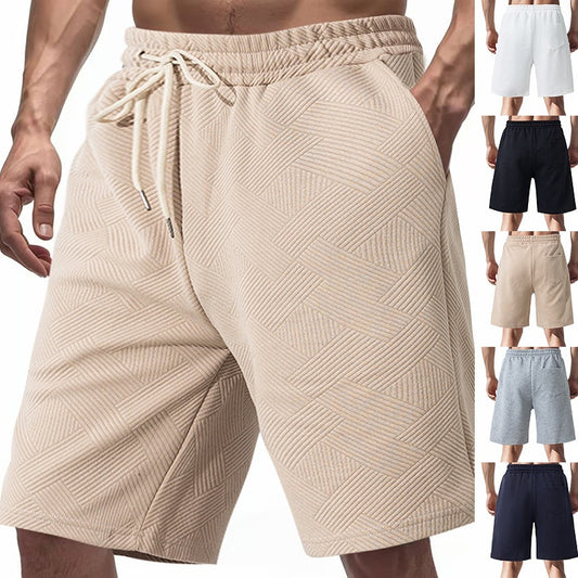 Men's Heavyweight Jacquard Streetwear Shorts - Summer Hip-Hop Casual Collection | YLG-12