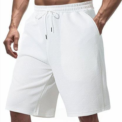 Men's Heavyweight Jacquard Streetwear Shorts - Summer Hip-Hop Casual Collection | YLG-12