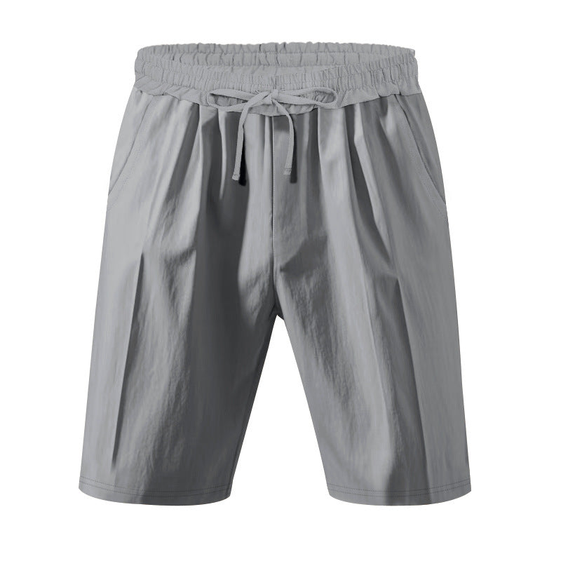 Men's Lightweight Linen-Blend Beach Shorts - Relaxed Fit 5-Inch Casual Shorts | WW-2