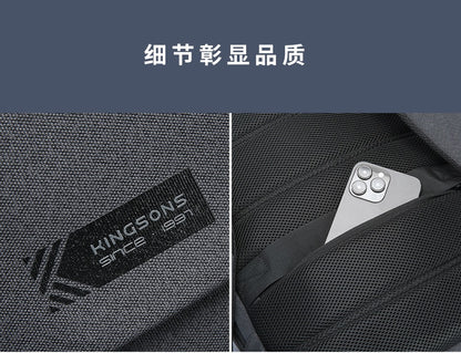 Kingsons Lightweight Laptop Backpack 15.6” Slim Waterproof Business & Student Bag | 24021