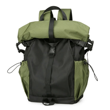 Men’s Roll-Top Backpack – 20–35L Expandable, Laptop & Travel Bag | K001