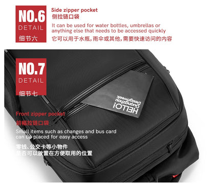 Kingsons Travel Laptop Backpack – USB Charging, Anti-Theft, Waterproof | 3140