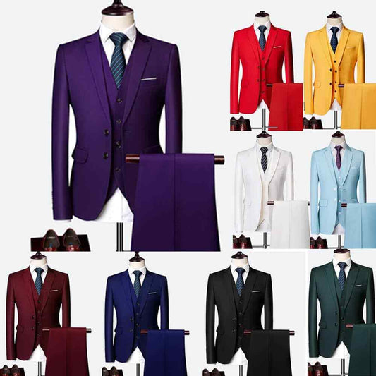 Top Quality Men's 3 Piece Suits Smart Regular Fit | X19