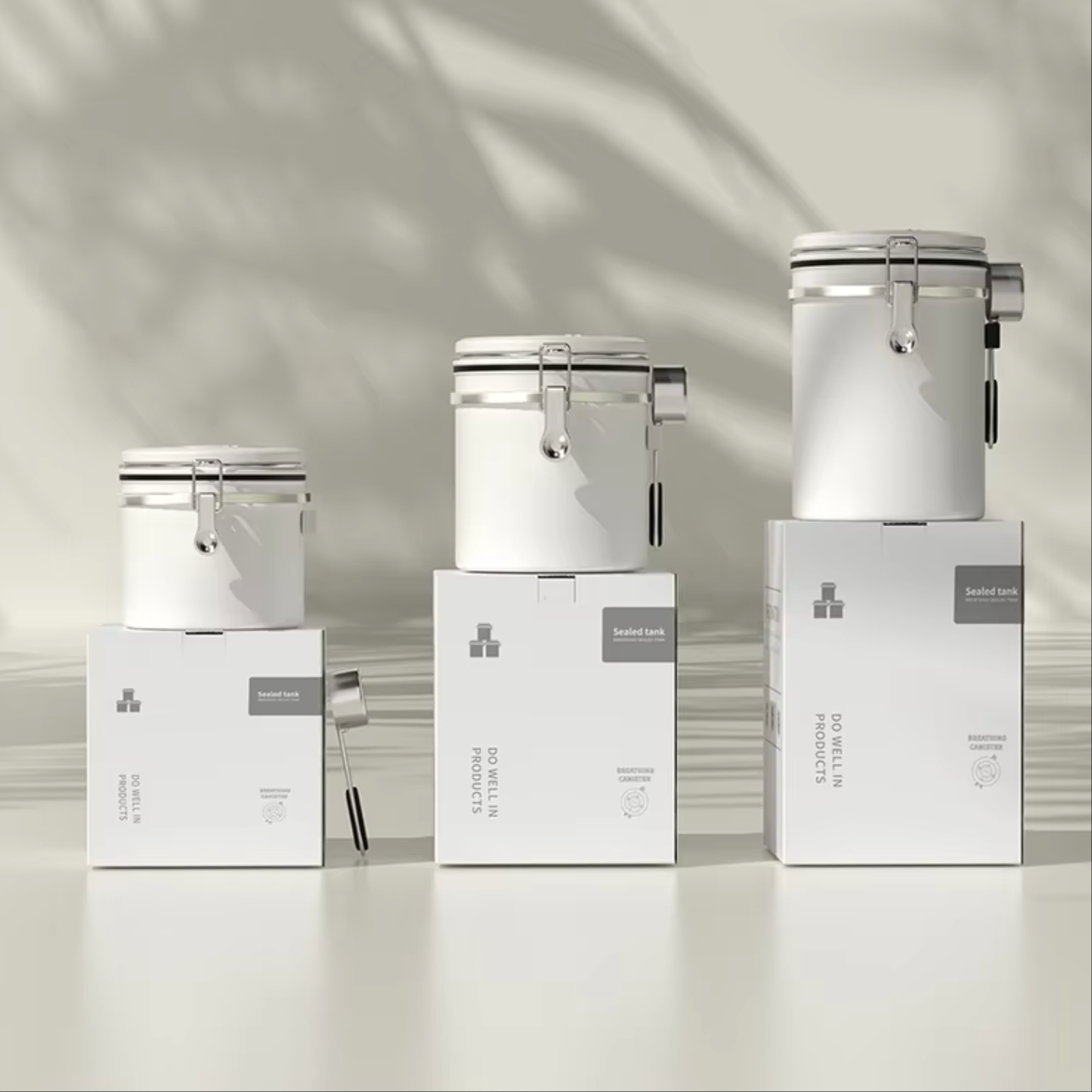 Stainless Steel Coffee Canister – Airtight Storage with CO₂ Valve & Date Tracker (1.5L / 1.8L) | NB-MFG