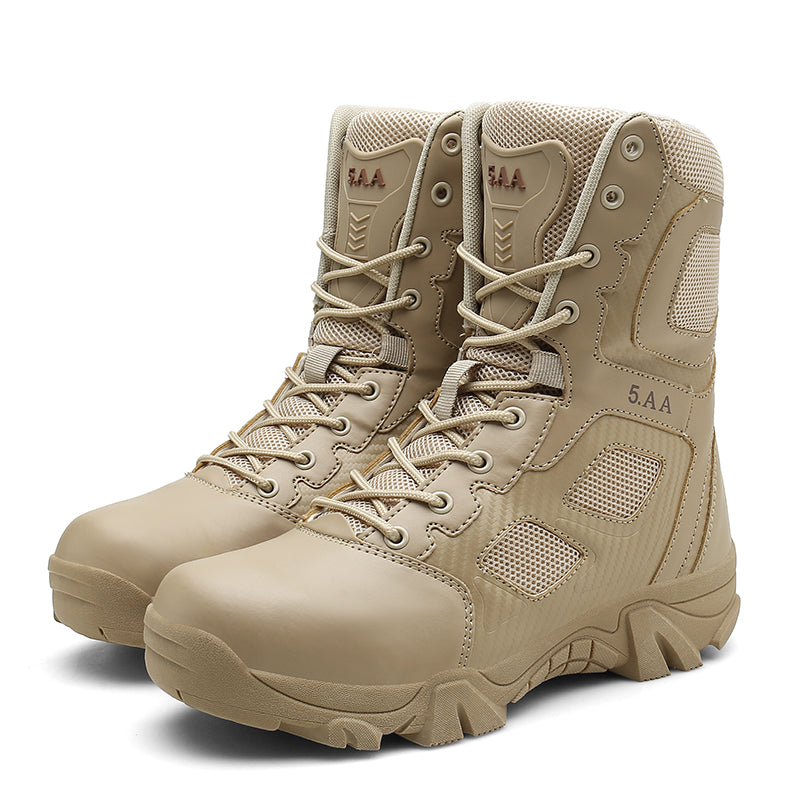 Military Shoes MilTec Tactical Side Zip Boots Black & Desert | 068