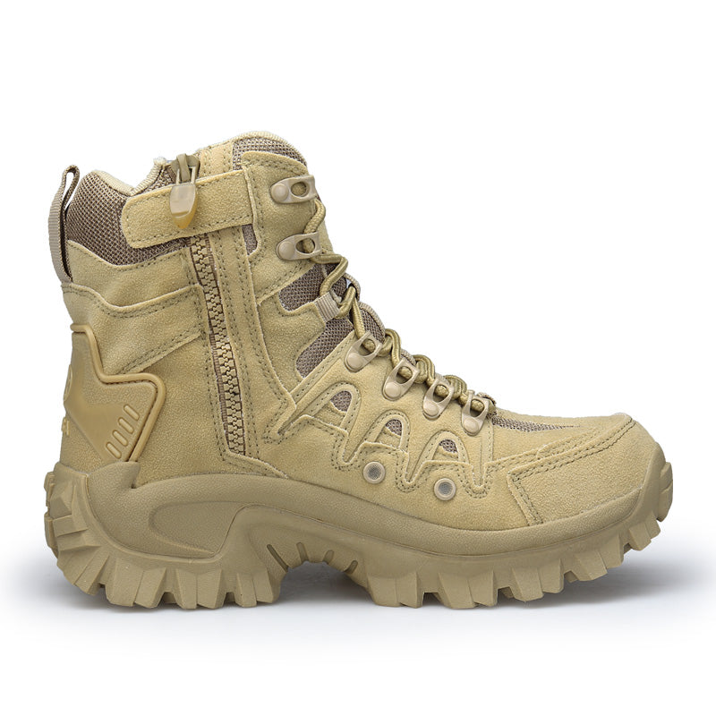 High Top Mil-Tac Army Shoes Side Zip Boots Military Tactical Work Boots  | 1201
