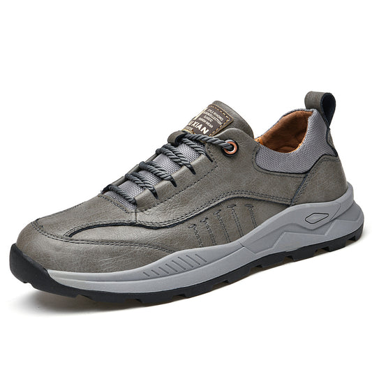 Microfiber Leather Men's Formal Walking Shoes Grey | 1299