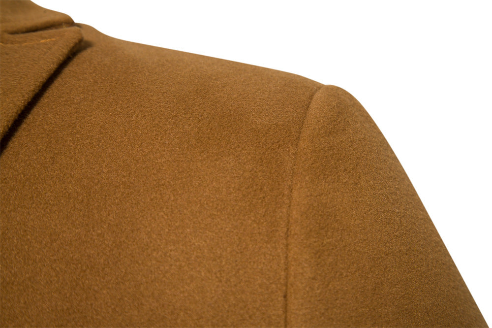 Men's Trench Coat Daily Fall Polyester Regular Fit Winter Long Sleeve OverCoat | JK101