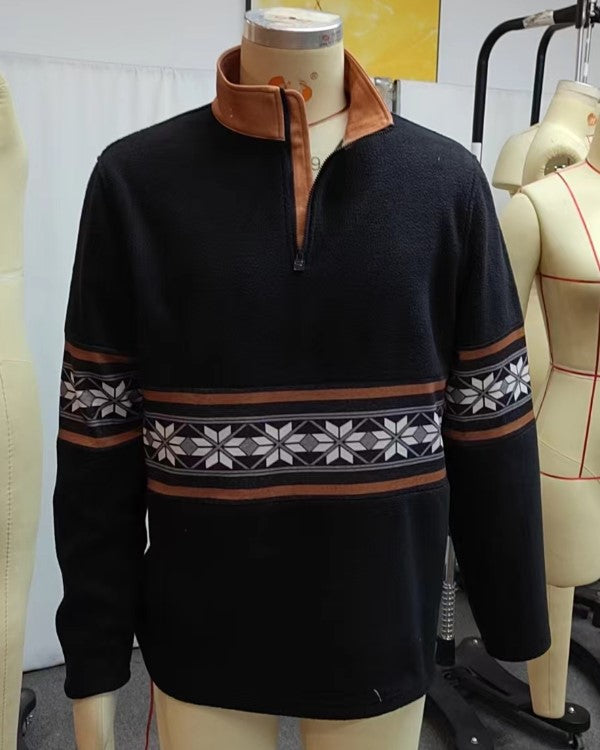 Men's Vintage Western Aztec Tribal Long Sleeves Sweatshirt | U1TG