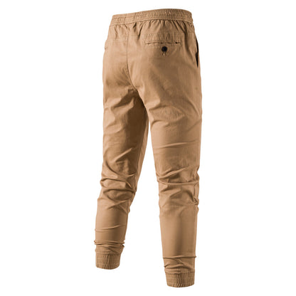 Men's Causal Solid Color Cargo Pants Streetwear Trousers | PT075