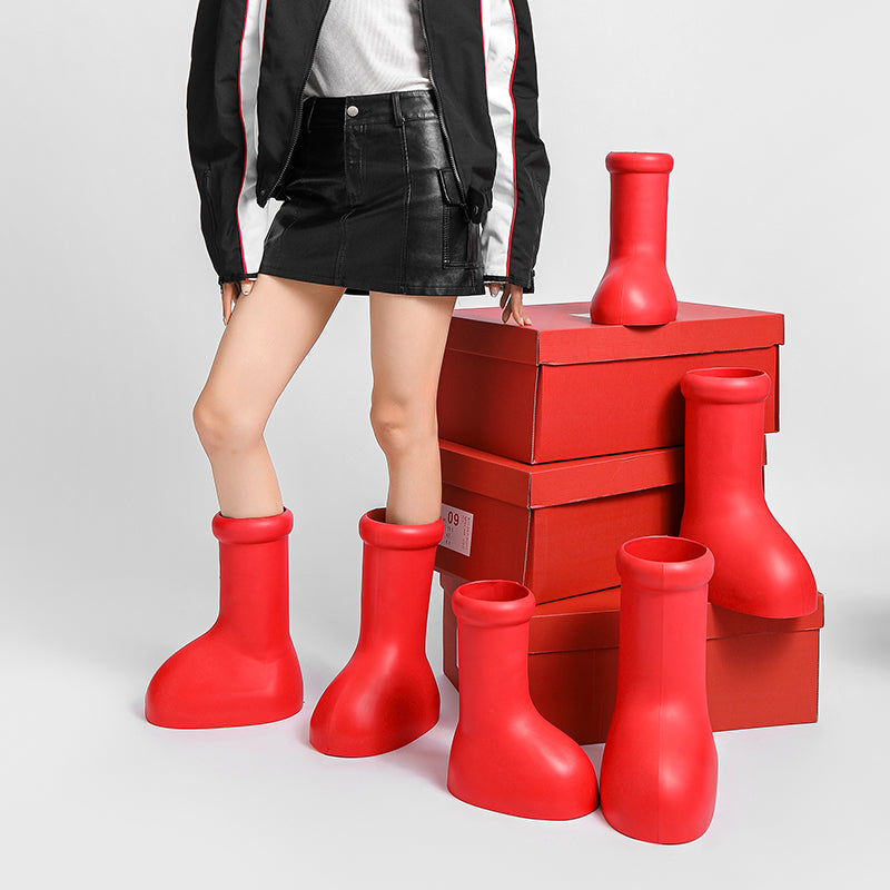 Unisex Designer Mschf Rep Rubber Big Red Boots | ZL159