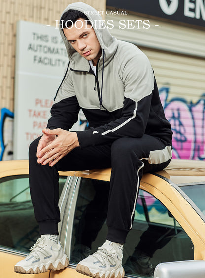 Men's Full Tracksuit Hoodie & Trouser Set Smart Fit | TZ95
