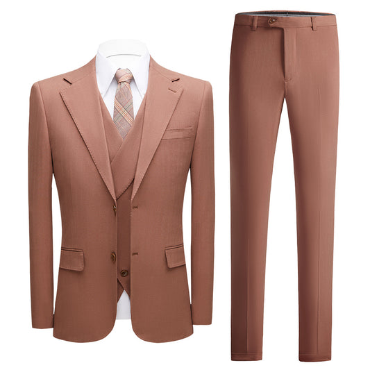 Men's Suit 3 Piece Slim Fit Suit Prom Tuxedo Blazer Dress Business Wedding Party Spring Autumn | 615