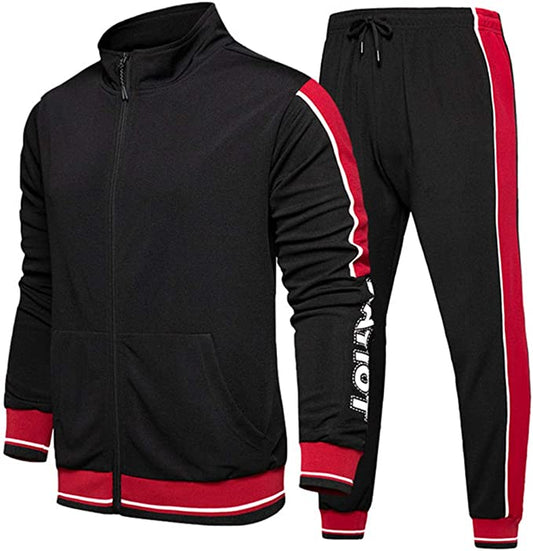 Men's Quick Dry Thin Activewear Full Zip Jogging Tracksuit  Spring Autumn | TZ55