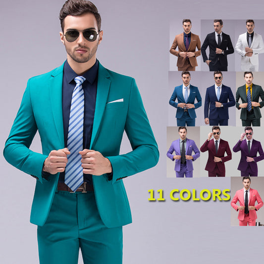 Men Premium Suits 2pcs Sets Slim Fit Suit Tuxedos-X16