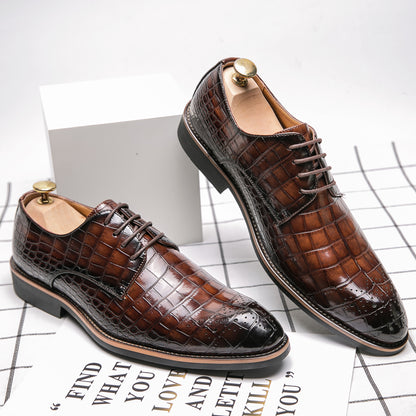 Men's Casual Wedding Boots Formal Lace Up Brogue Shoes | 681-29