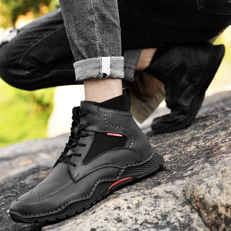Bottines pour hommes cousues à la main - 9659