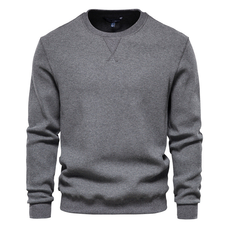 Men's Casual Slim Fit Basic Knitted Thermal Crew-Neck Pullover Sweater-98505