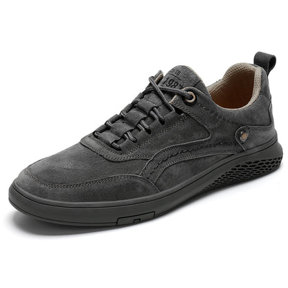 Men's Leather Breathable Lace-up Casual Shoes | 50890