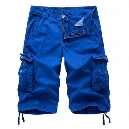 Men's Multi-Pocket Versatile Twill Cargo Shorts-A082