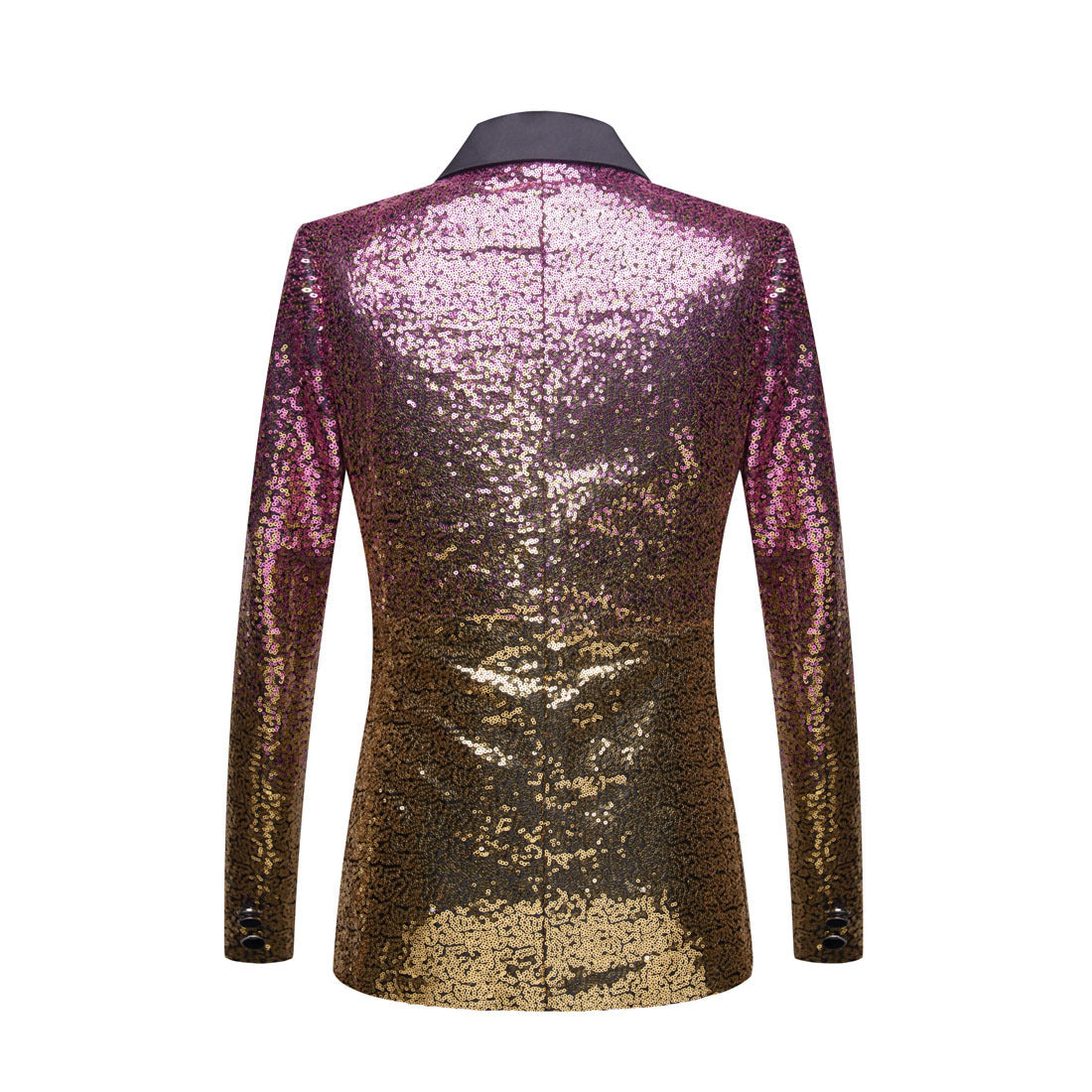 Men Fashion Gradual Change Color Sequins Suit Jacket| A102