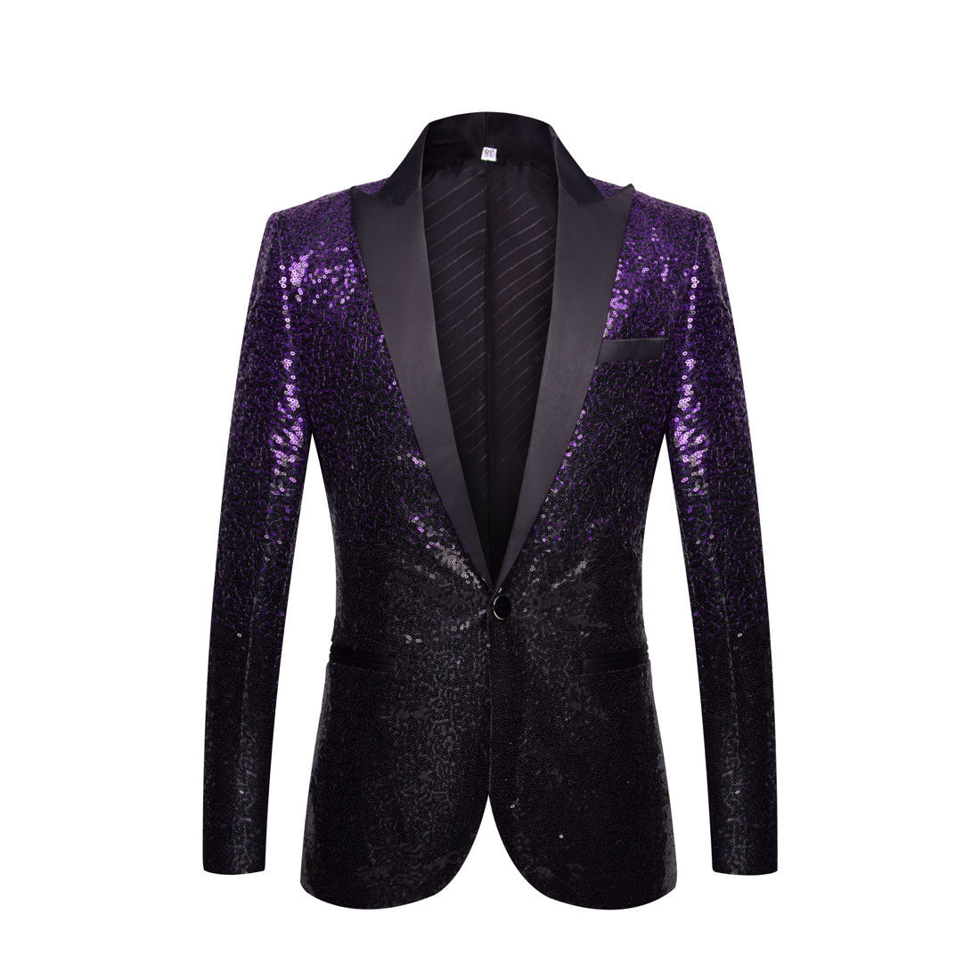 Men Fashion Gradual Change Color Sequins Suit Jacket| A102