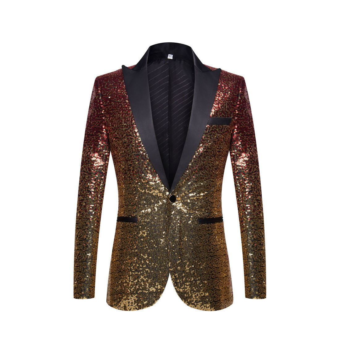 Men Fashion Gradual Change Color Sequins Suit Jacket| A102