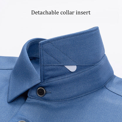 Premium Men's Dress Shirt Regular Fit Flex Collar Cotton Solid Shirts |  C2070