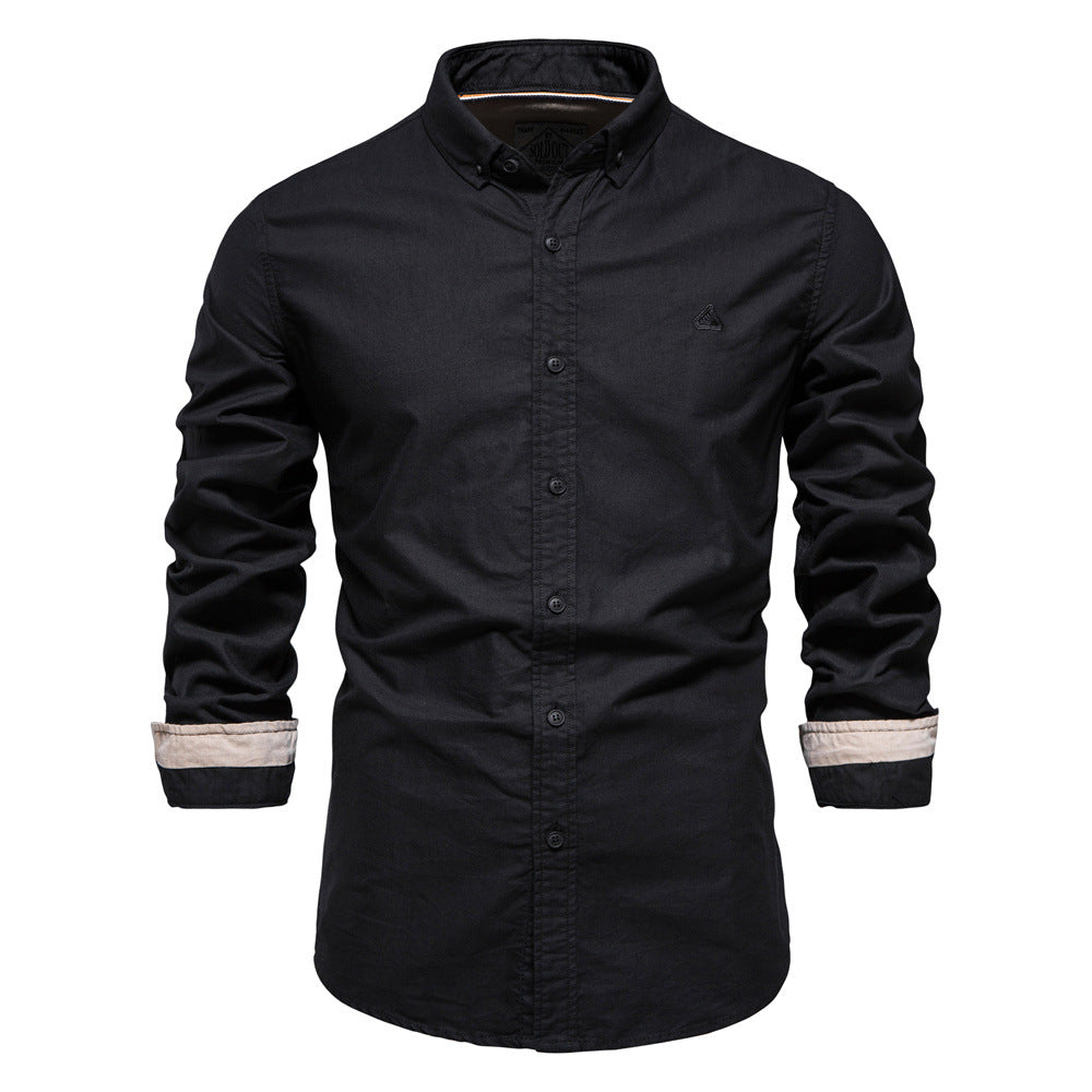 Men's Long Sleeve Shirt Fashion Floral Slim Lapel Shirt | SH696