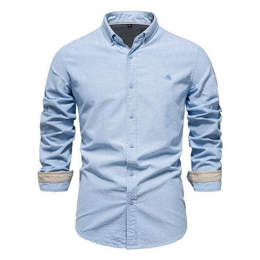Men's Long Sleeve Shirt Fashion Floral Slim Lapel Shirt | SH696