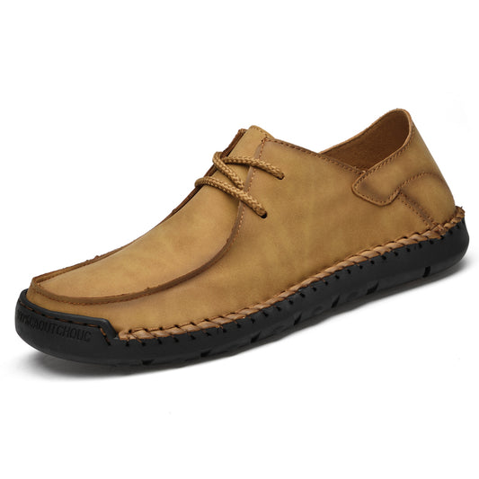 Men's Leather Loafers Pumps Slip On Comfortable Shoes | F2288