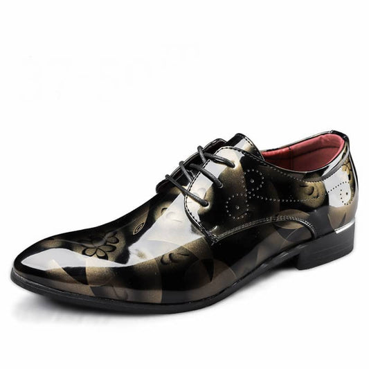 Men’s Floral Print Oxford Brogues Shoes Party & Wedding Boots  | 9811