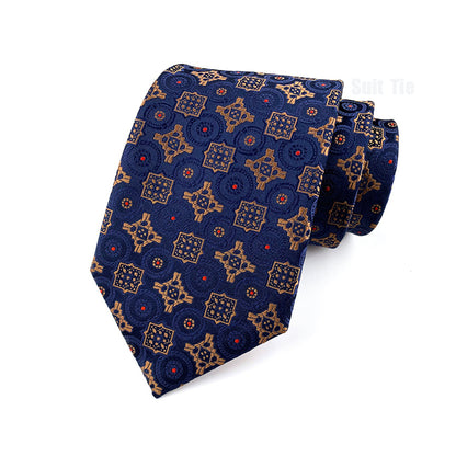 Jacquard Silk Necktie Woven Classic British Style Plaid Neck Ties | TS1-22