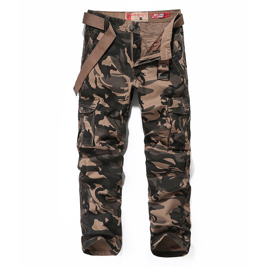 Multi-Pocket Straight Leg Casual Camouflage Trousers Relaxed Fit Cargo Pant | K5705-A
